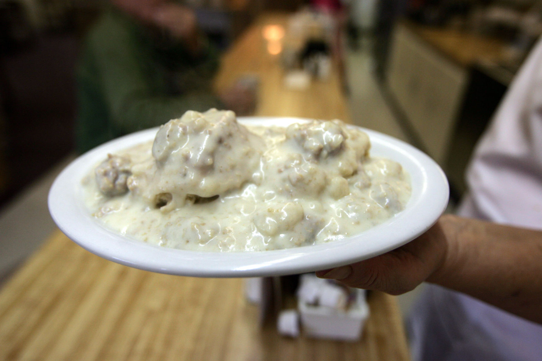 Biscuits and gravy (the South)